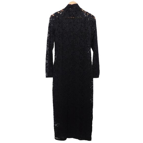 NWT Bar Ill Womens Mock Neck Midi Whimsygoth Witchy Lace DressBlack Size‎ Small - Picture 2 of 5